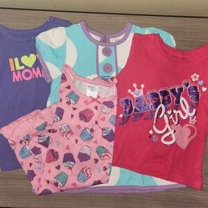 The Children's Place Girls' Graphic Tees - Purple, Pink, Turquoise